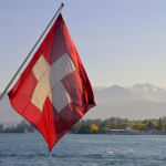 Swiss boat flag